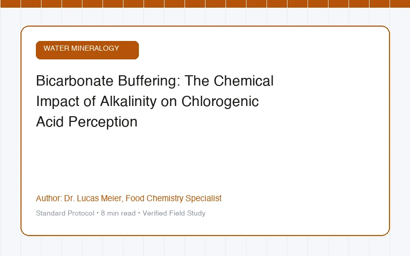 Bicarbonate Buffering: The Chemical Impact of Alkalinity on Chlorogenic Acid Perception