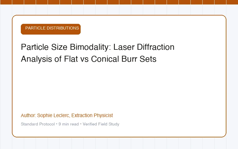 Particle Size Bimodality: Laser Diffraction Analysis of Flat vs Conical Burr Sets