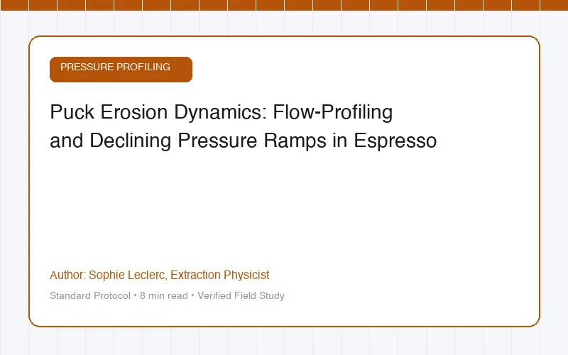 Puck Erosion Dynamics: Flow-Profiling and Declining Pressure Ramps in Espresso
